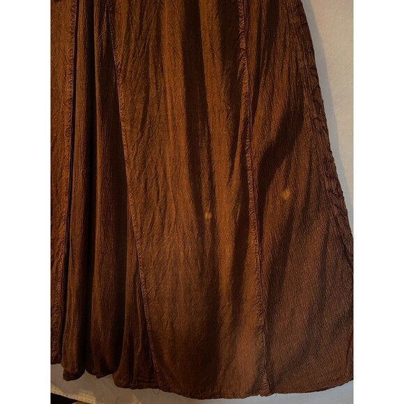 VTG M.P.H 90s Boho Hippie Embroidered Whimsical Festive Maxi Dress 1X  Flaws - Picture 6 of 11